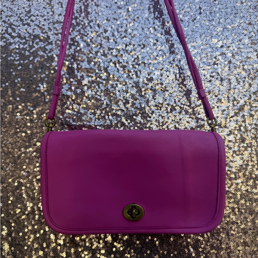 Upcycled Vintage Coach Dinky Bag
